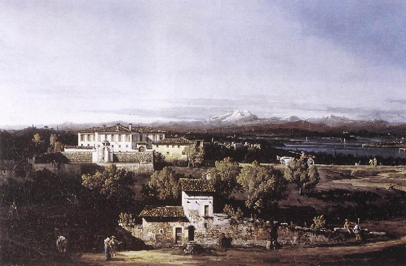 Bernardo Bellotto View of the Villa Cagnola at Gazzada near Varese